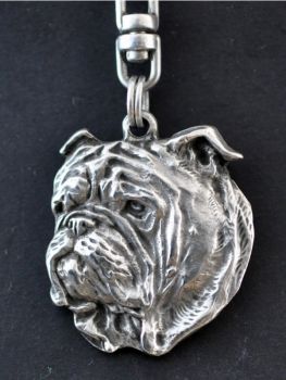 Schlüsselanhänger Metall Englische Bulldogge - 11