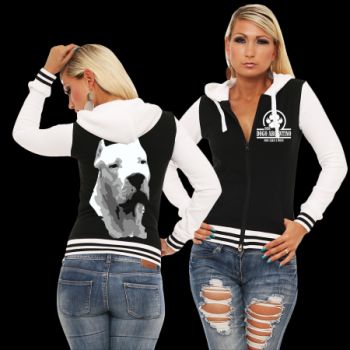 Mädels Baseballjacke Dogo Argentino BOSS Kapuzenjacke