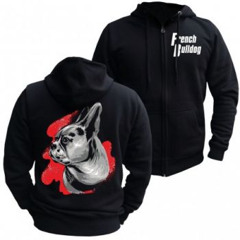 Kapuzenjacke Hoodie - French Bulldog Painting