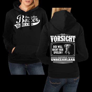 Mädels Shirt Deutscher Boxer VORSICHT