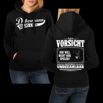 Mädels Shirt Dobermann VORSICHT