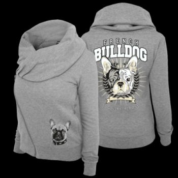 Mädels Schalkragen Jacke French Bulldog BOSS