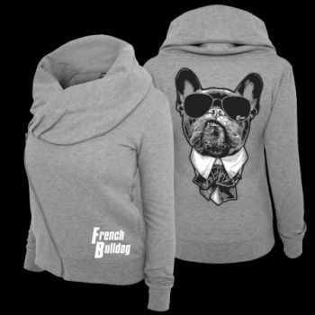 Mädels Schalkragen Jacke French Bulldog CHEF