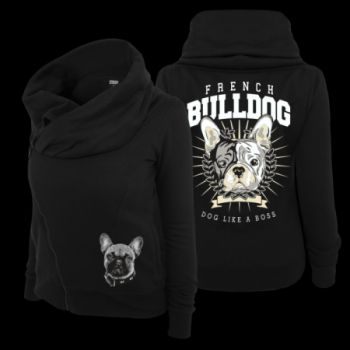 Mädels Schalkragen Jacke French Bulldog BOSS