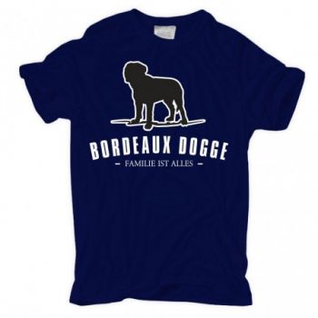 Männer T-Shirt Bordeaux Dogge - Familie ist alles