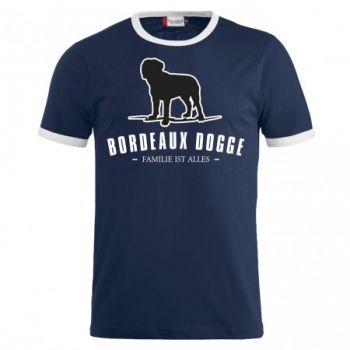 Männer T-Shirt Bordeaux Dogge - Familie ist alles