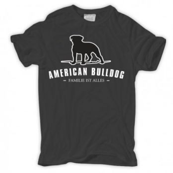 Männer T-Shirt American Bulldog - Familie ist alles