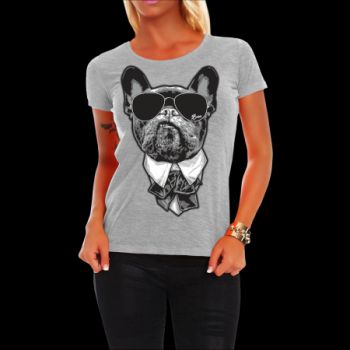 Mädels Shirt French Bulldog CHEF