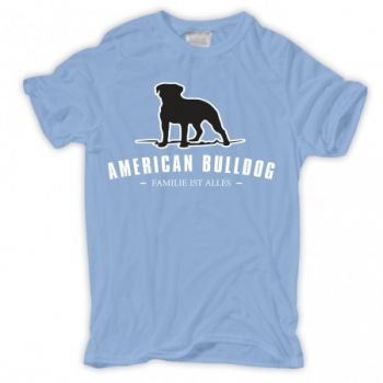 Männer T-Shirt American Bulldog - Familie ist alles