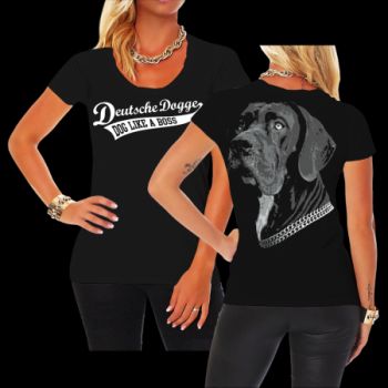 Mädels Shirt Deutsche Dogge BOSS