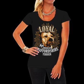Mädels Shirt American Staffordshire Terrier - Loyal