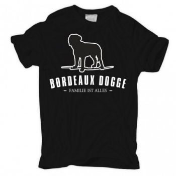 Männer T-Shirt Bordeaux Dogge - Familie ist alles