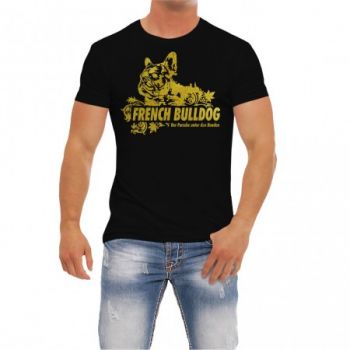 Männer T-Shirt French Bulldog GOLD