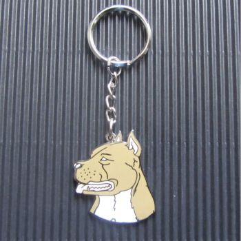 Schlüsselanhänger American Staffordshire Terrier Pit Bull ( Kopf ) Anhänger