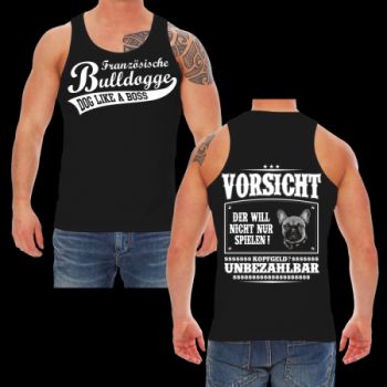 T-Shirt Französische Bulldogge VORSICHT