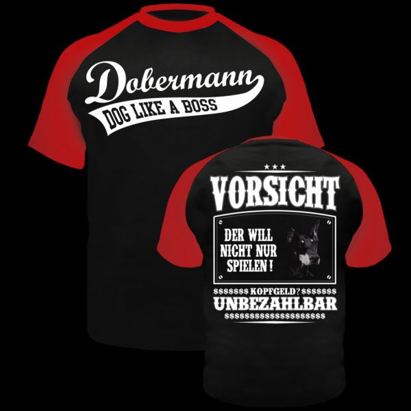 T-Shirt Dobermann VORSICHT