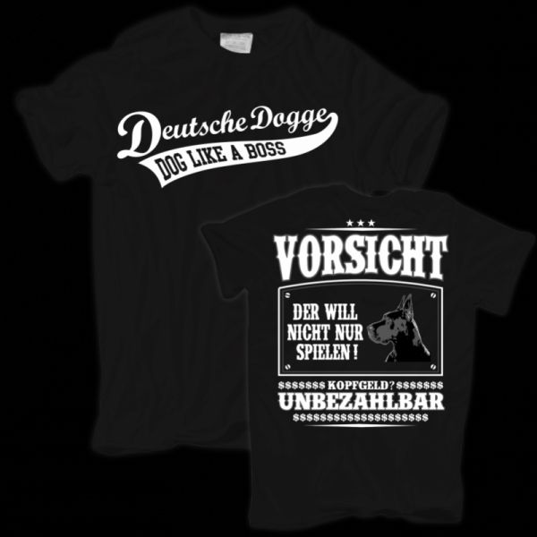 T-Shirt Deutsche Dogge VORSICHT