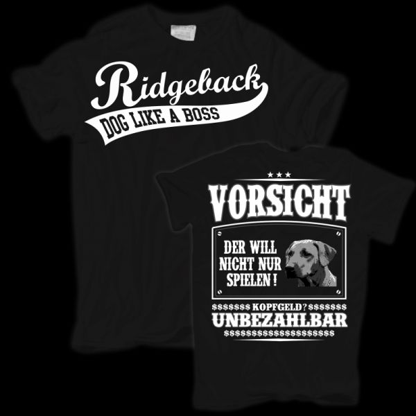 T-Shirt Ridgeback VORSICHT