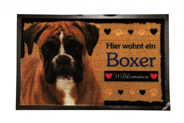 Fussmatte Deutscher Boxer Hund Fussabtreter