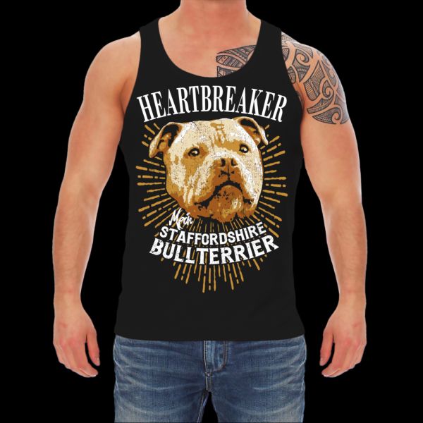 T-shirt Staffordshire Bullterrier - Heartbreaker