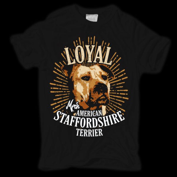 Bulldogshop T Shirt American Staffordshire Terrier Loyal