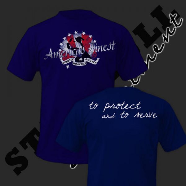 American Staffordshire Terrier T-Shirt Motiv Americas Finest