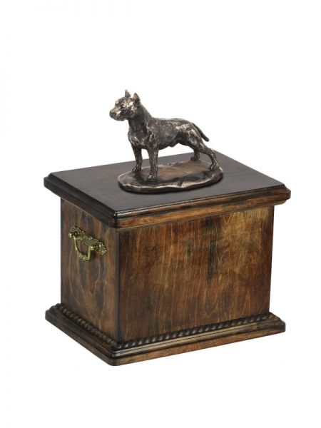 Urne American Staffordshire Terrier - 4026 Denkmal Statue Schatulle