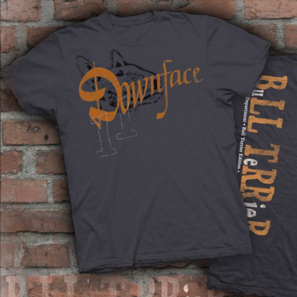 Bull Terrier T-Shirt Motiv Downface
