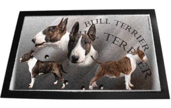 Designer Fussmatte Bullterrier 3 gestromt