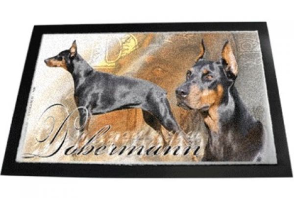 Designer Fussmatte Dobermann 1