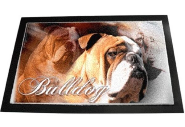 Designer Fussmatte Englische Bulldogge 1