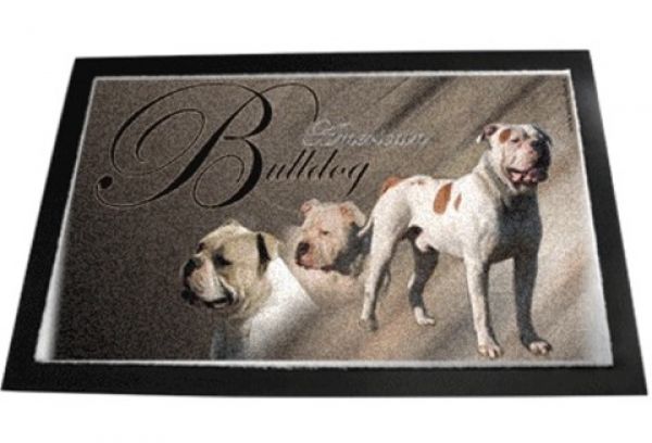 Designer Fussmatte American Bulldog 2