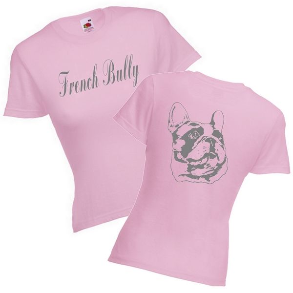 Girlie T-Shirt Motiv Französische Bulldogge 3