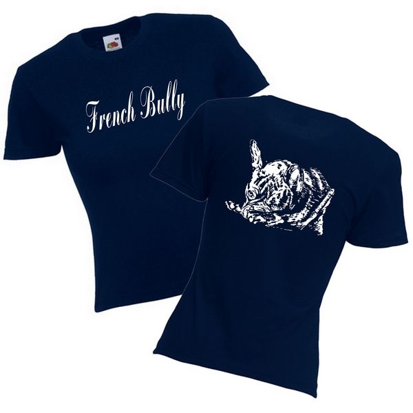 Girlie T-Shirt Motiv Französische Bulldogge 8