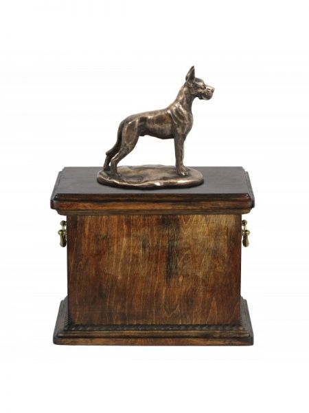 Urne Deutsche Dogge - 4057 Great Dane Denkmal Statue Schatulle