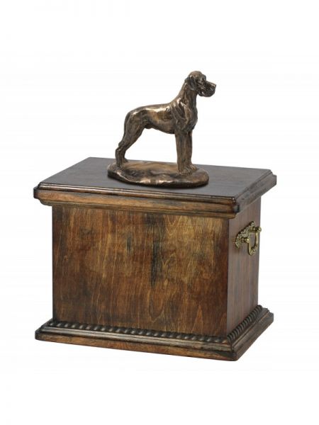 Urne Deutsche Dogge - 4080 Great Dane Denkmal Statue Schatulle