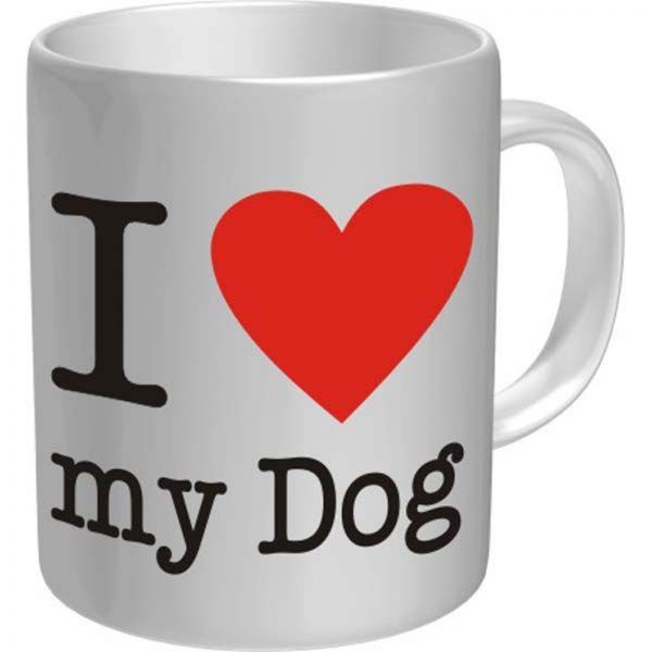 Kaffetasse Tasse I love my Dog