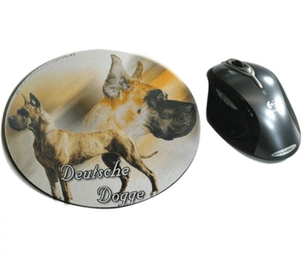 Mousepad Deutsche Dogge 3 gelb / gestromt