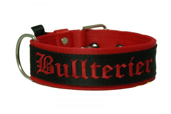 Nylonhalsband Bullterrier 5 cm breit