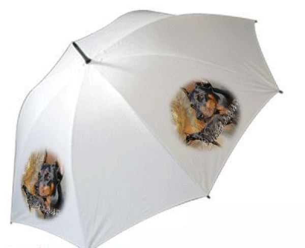 Regenschirm Motiv Dobermann 1 kupiert