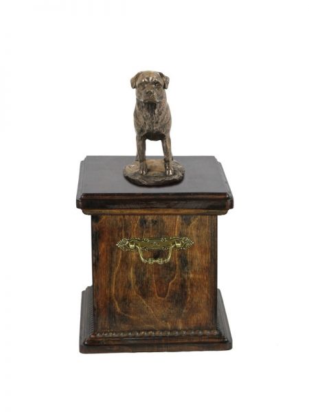 Urne Rottweiler - 4068 Denkmal Statue Schatulle