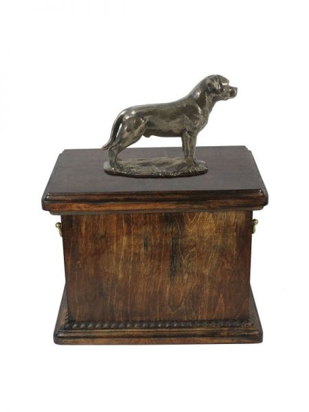 Urne Rottweiler - 4086 Denkmal Statue Schatulle