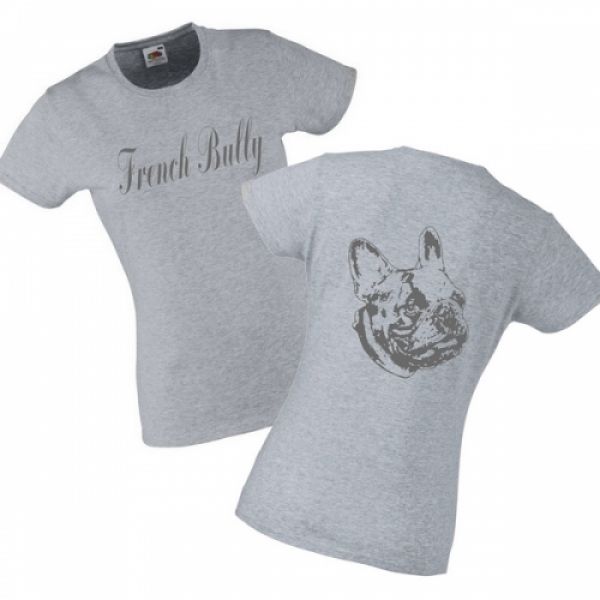 Girlie T-Shirt Motiv Französische Bulldogge 6