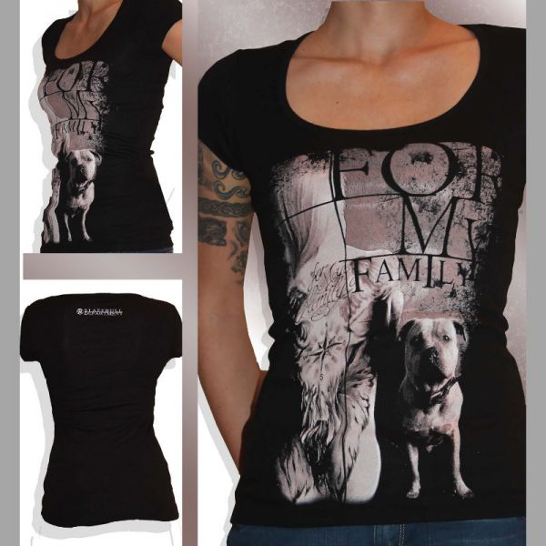 Staff Bull Girlie Shirt Motiv Family