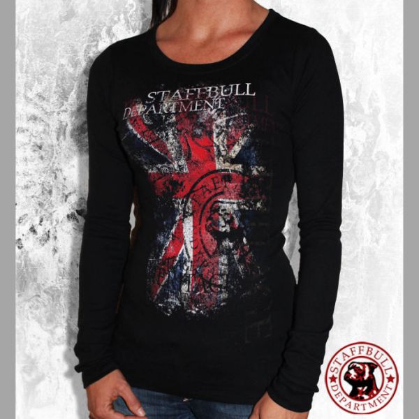 Staff Bull Girlie Langarmshirt Motiv Heritage