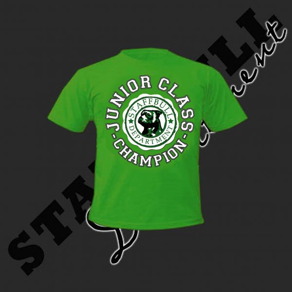 Staff Bull Kinder T-Shirt Motiv Junior Class grün