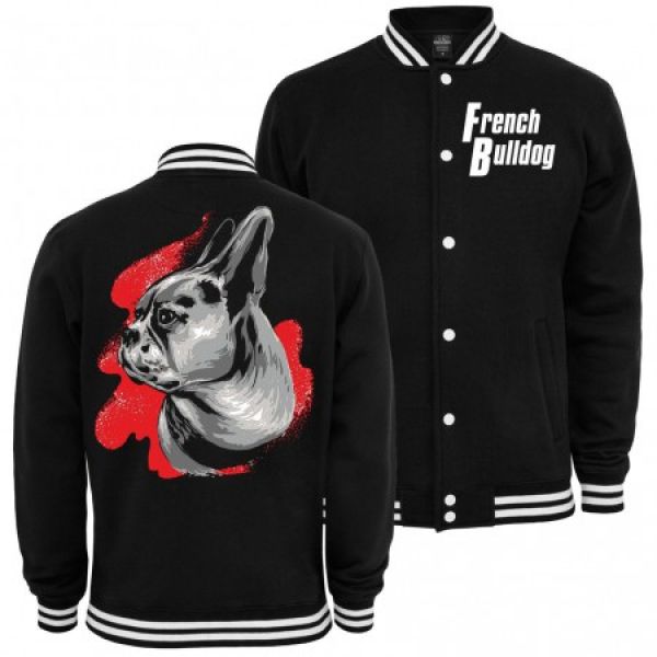 Baseballjacke French Bulldog Painting Kapuzenjacke