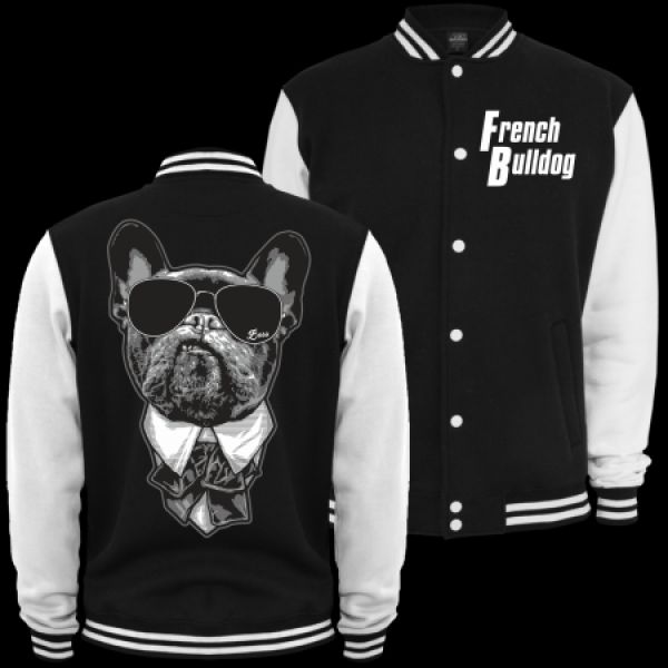 Baseballjacke French Bulldog CHEF Kapuzenjacke