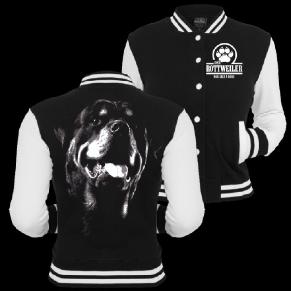 Mädels Baseballjacke Rottweiler BOSS Kapuzenjacke