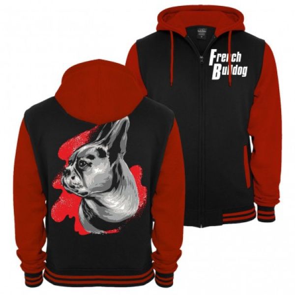 Baseballjacke French Bulldog Painting Kapuzenjacke